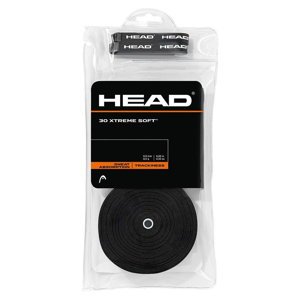 30 Xtreme Soft Tennis Overgrip Black Holiday Gifts HEAD Black