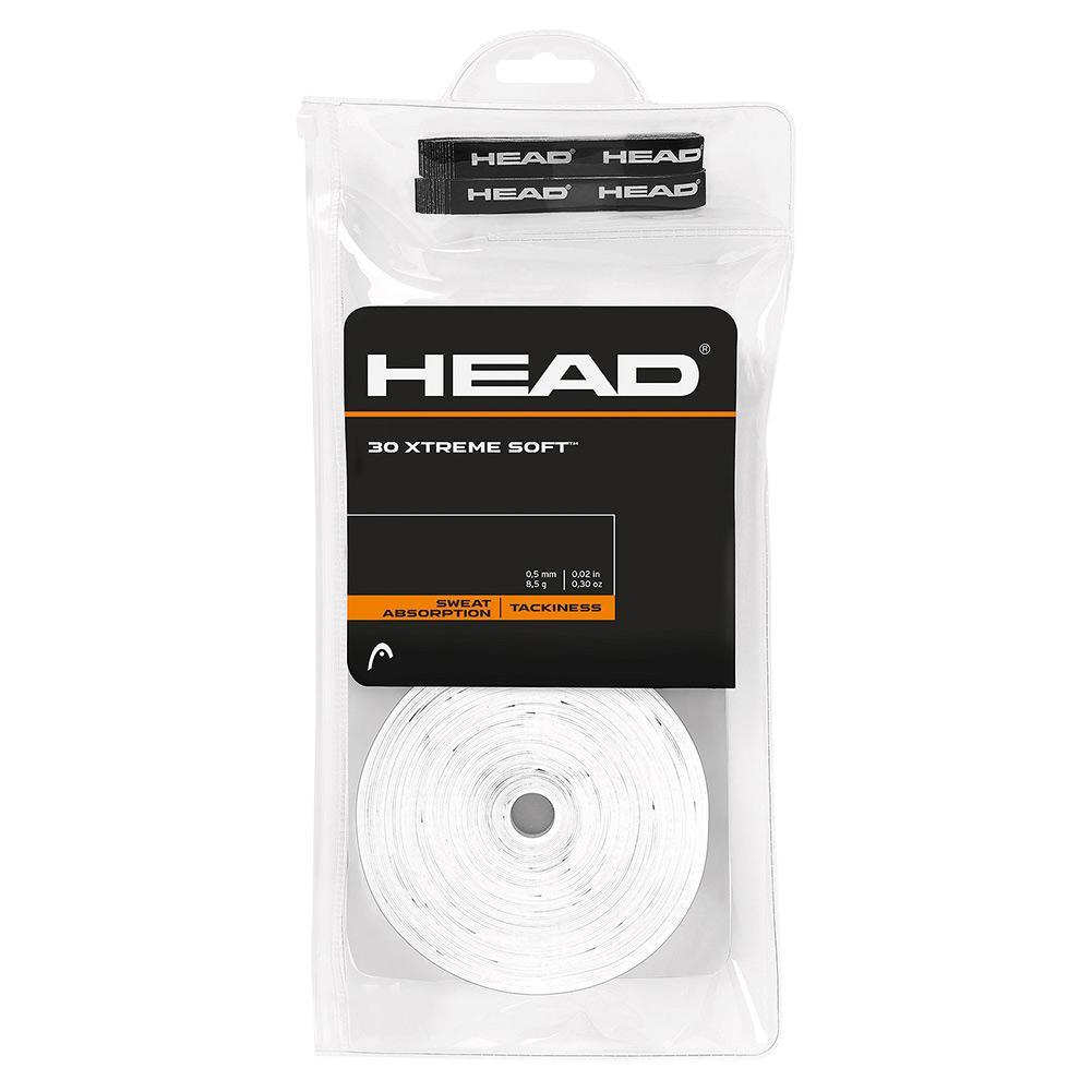 30 Xtreme Soft Tennis Overgrip White Shop By Player HEAD White