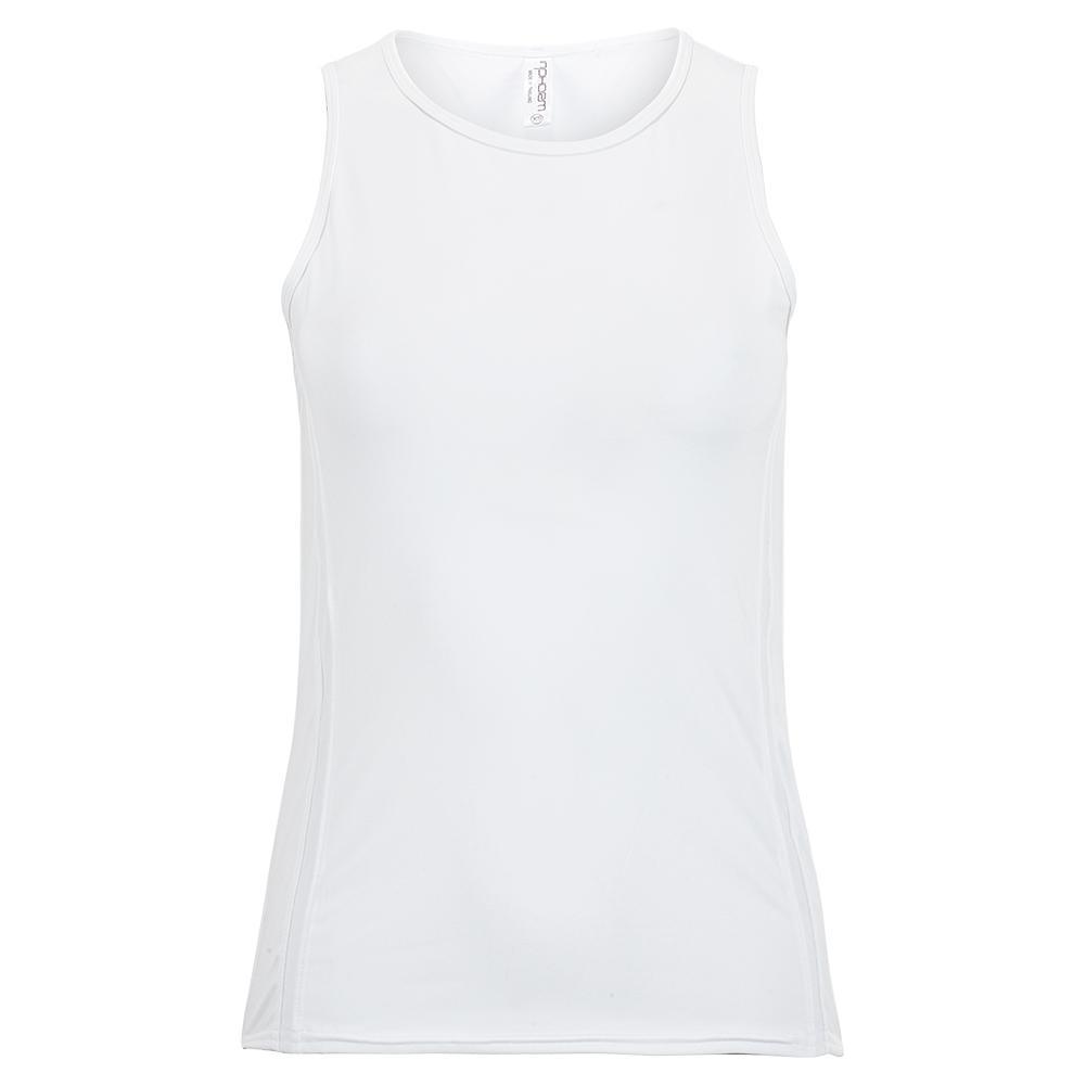 Women's Lynda Classic Tennis Tank Womens Apparel INPHORM White XS