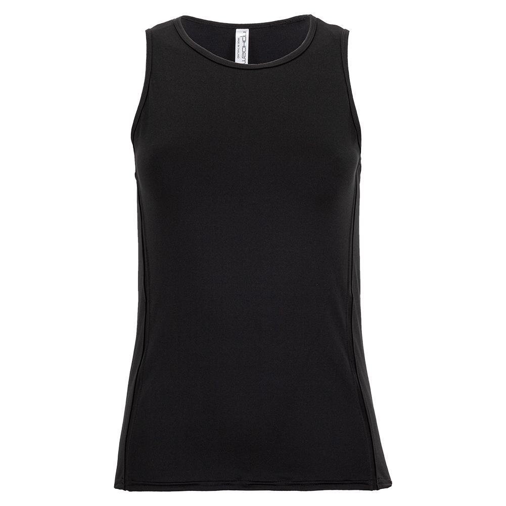 Women's Lynda Classic Tennis Tank Womens Apparel INPHORM Black XS