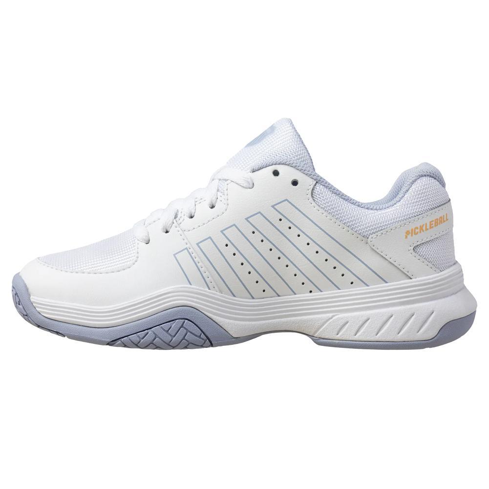 Women's Court Express Pickleball Shoes White and Heather Womens Shoes K-SWISS