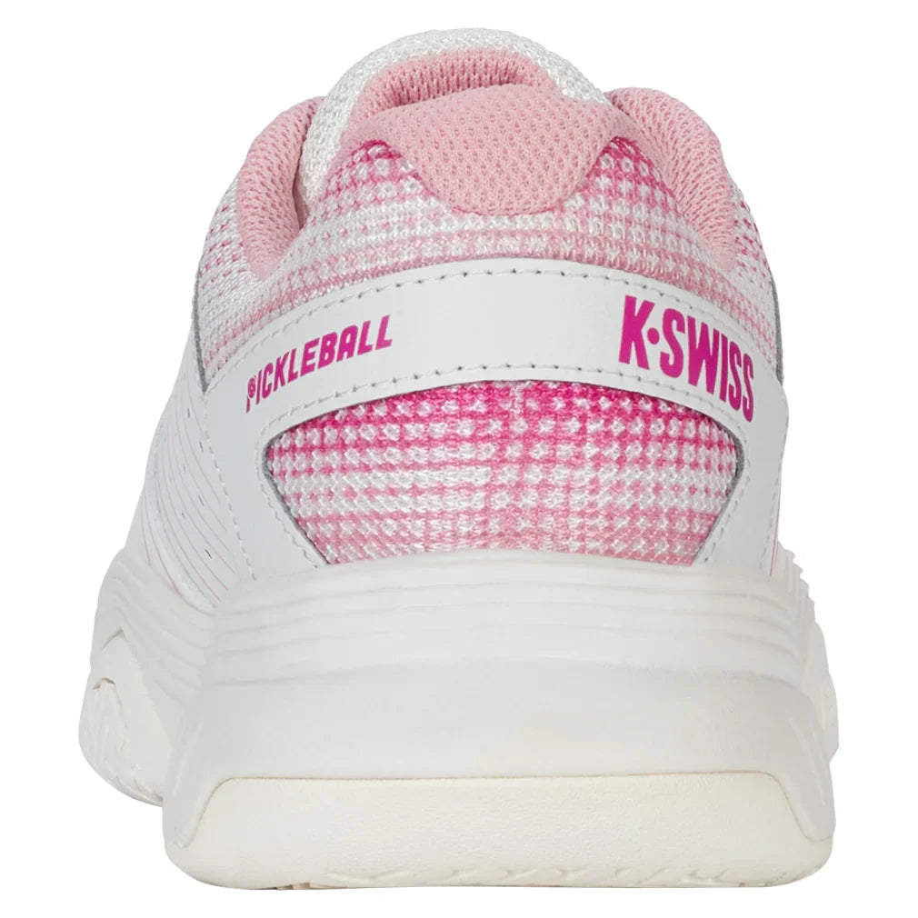 Women`s Court Express Pickleball Shoes Cloud Dancer and Blossom K-SWISS