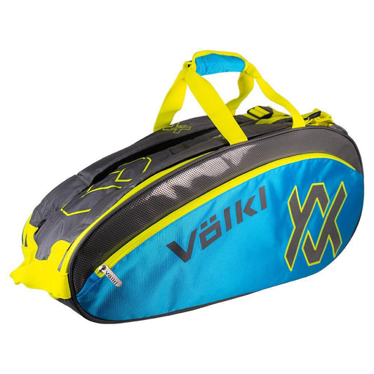 Tour Combi Tennis Bag Charcoal and Neon Blue Holiday Gifts VOLKL Grey