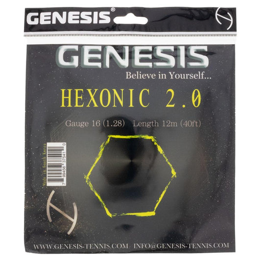 Hexonic 2.0 1.28 Yellow Tennis String Strings GENESIS Yellow