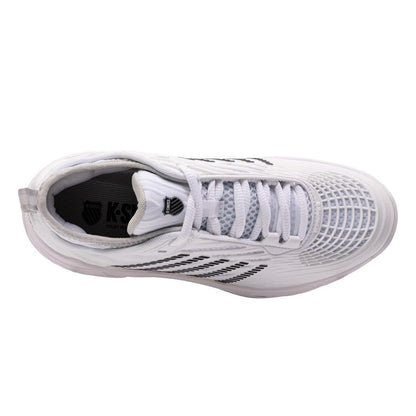Women's Hypercourt Supreme 2 Tennis Shoes White and Vapor Blue Womens Shoes K-SWISS