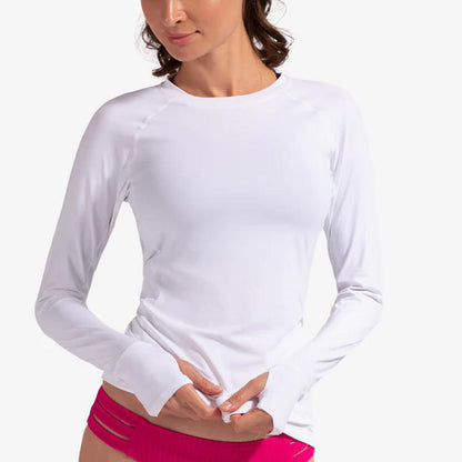 Women`s Pullover Tennis Top WOMENS APPAREL BLOQUV WHITE XS