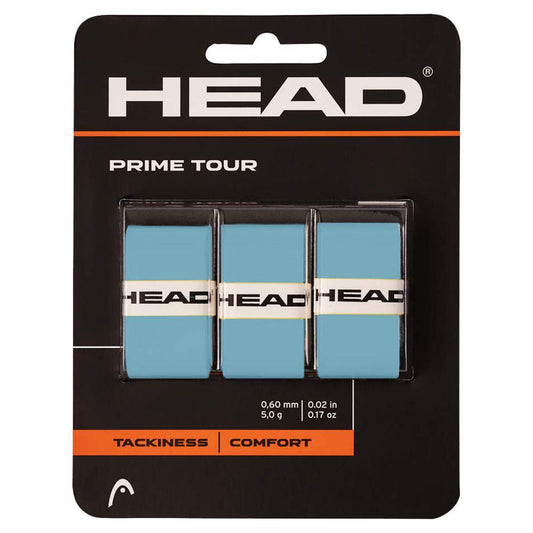 Prime Tour Tennis Overgrip 3-Pack Blue Holiday Gifts HEAD Blue