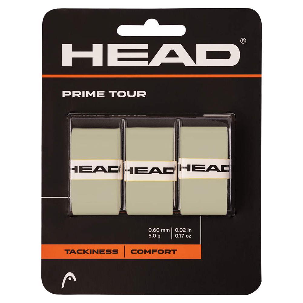 Prime Tour Tennis Overgrip 3-Pack Grey Holiday Gifts HEAD Grey
