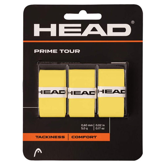 Prime Tour Tennis Overgrip 3-Pack Yellow Holiday Gifts HEAD Yellow
