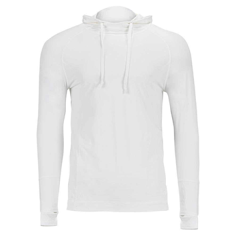 Unisex Tennis Hoodie Womens Apparel BLOQUV WHITE S