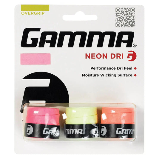Neon Dri 3 Pack Tennis Overgrip GAMMA Pink