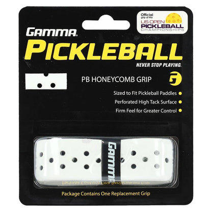 Honeycomb Pickleball Grip White Pickleball Grips GAMMA