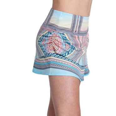 Girls` Lucky Club Ruche Tennis Skort Cool Blue LUCKY IN LOVE