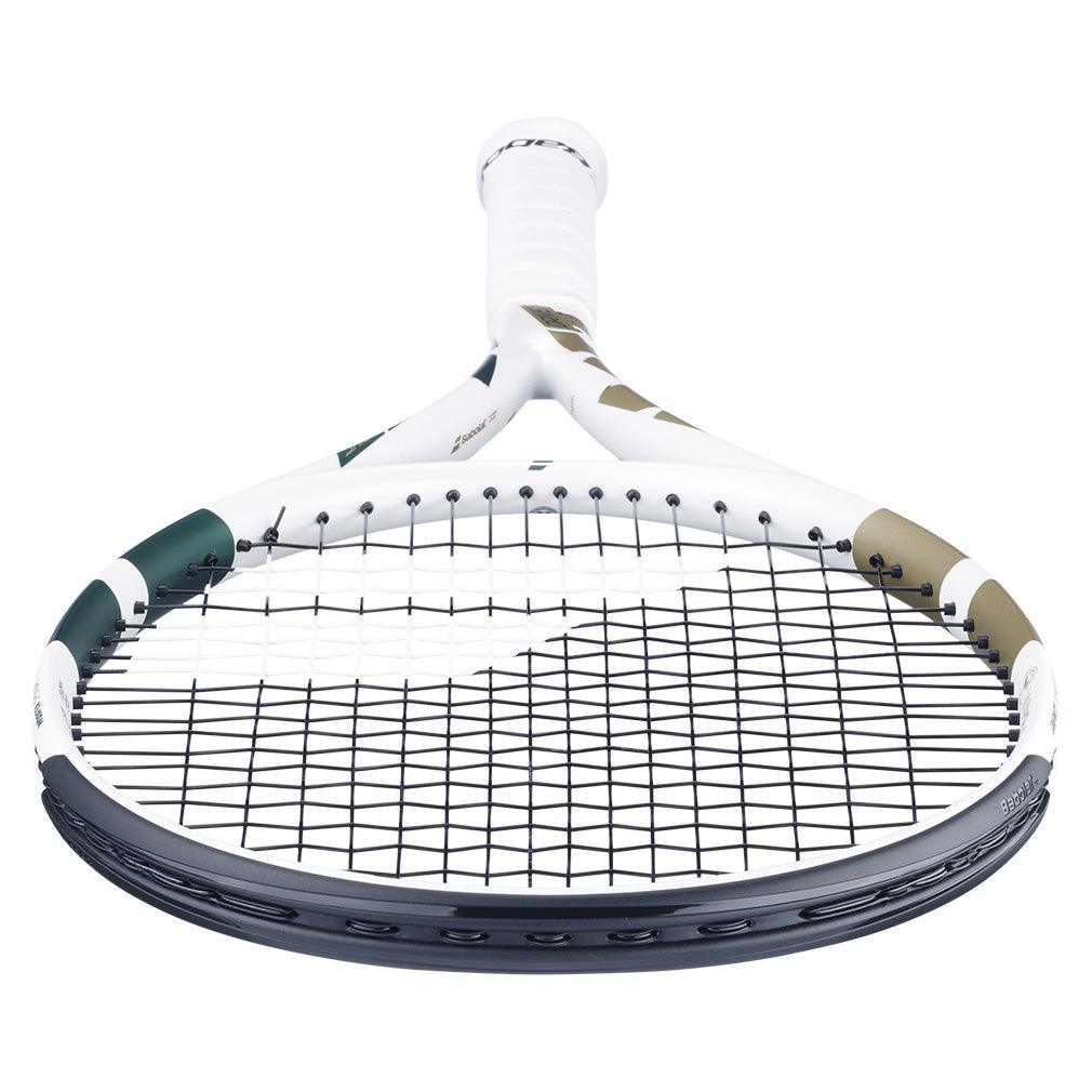 Boost Wimbledon Prestrung Tennis Racquet White and Gold BABOLAT