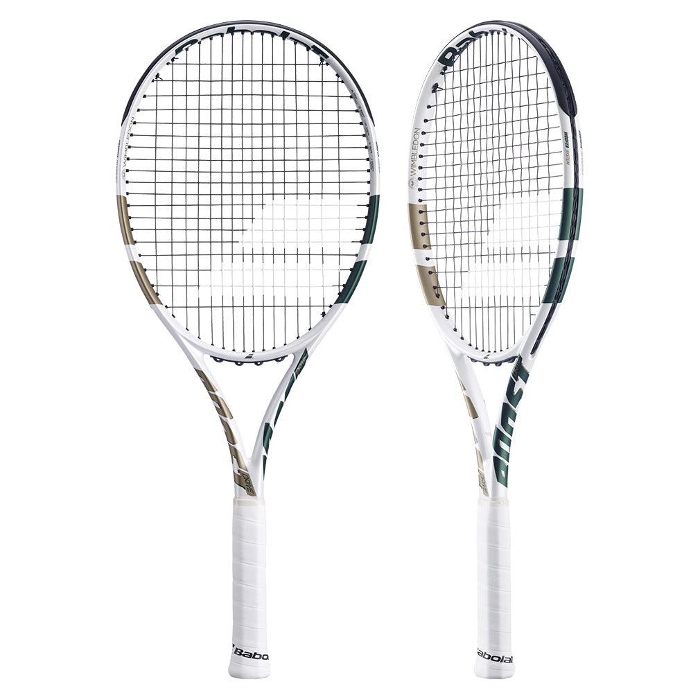Boost Wimbledon Prestrung Tennis Racquet White and Gold BABOLAT 1 - 4 1/8