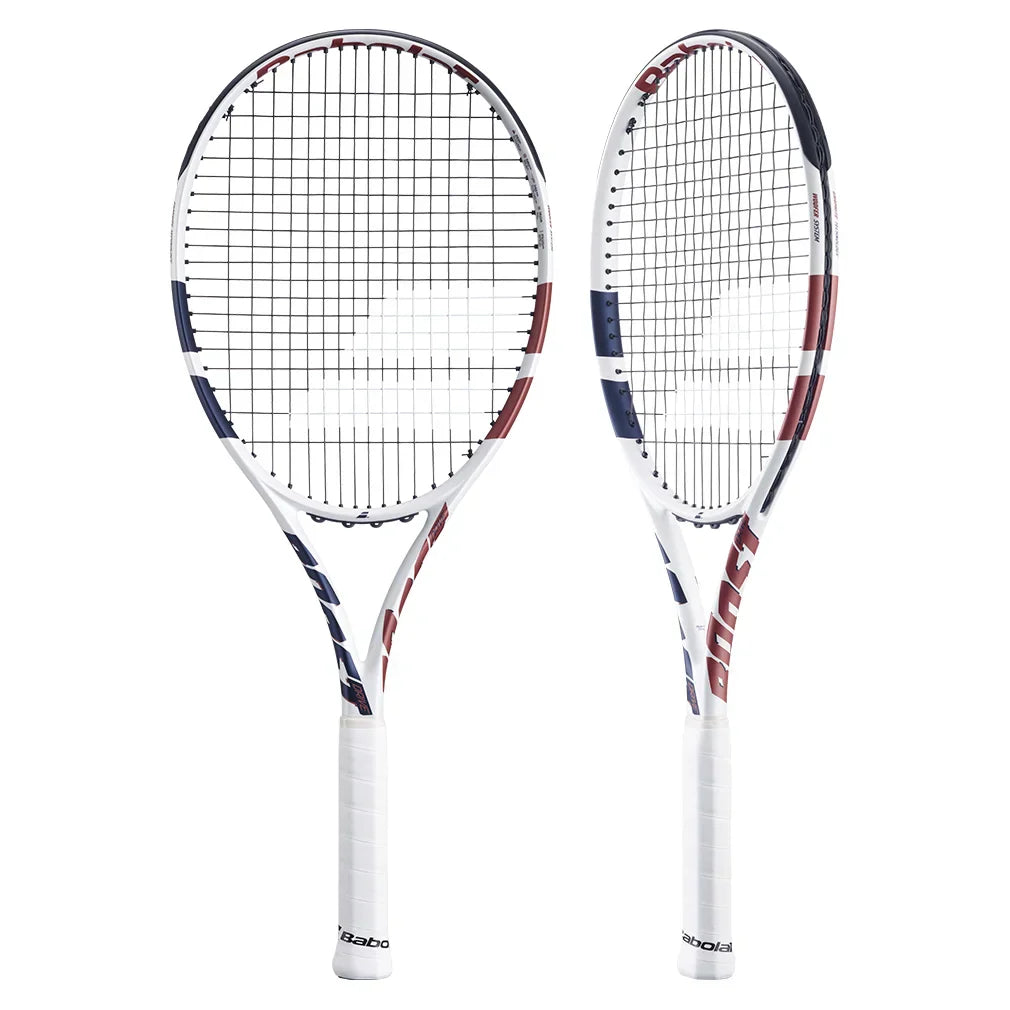 Boost Drive Prestrung Tennis Racquet White and Blue BABOLAT 2 - 4 1/4