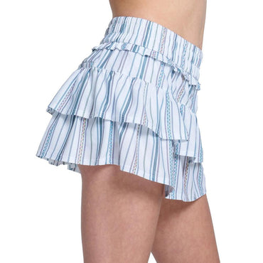 Girls` Club Tennis Skort with Pocket White LUCKY IN LOVE