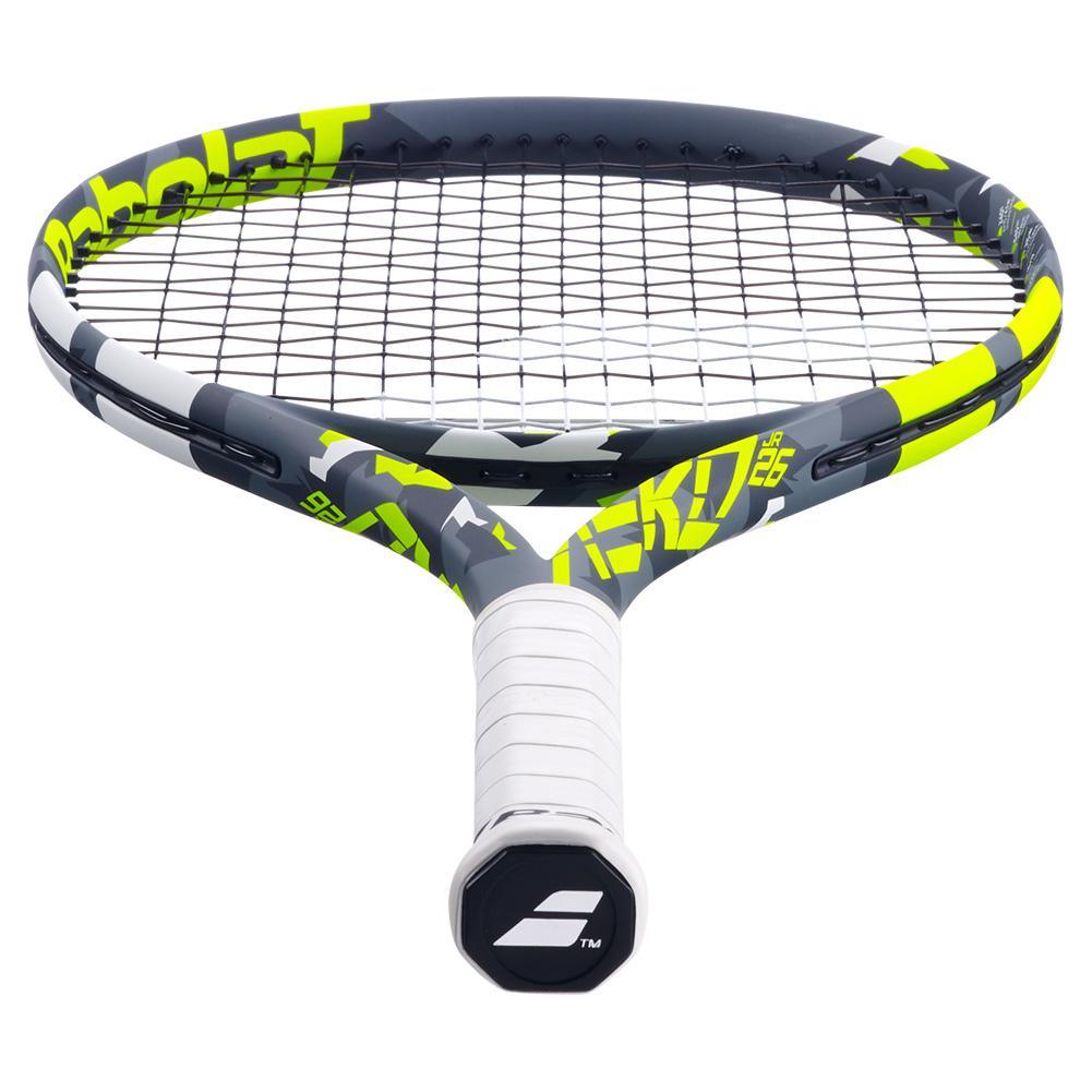 Aero Junior 26 Prestrung Tennis Racquet Grey and Yellow Racquets BABOLAT