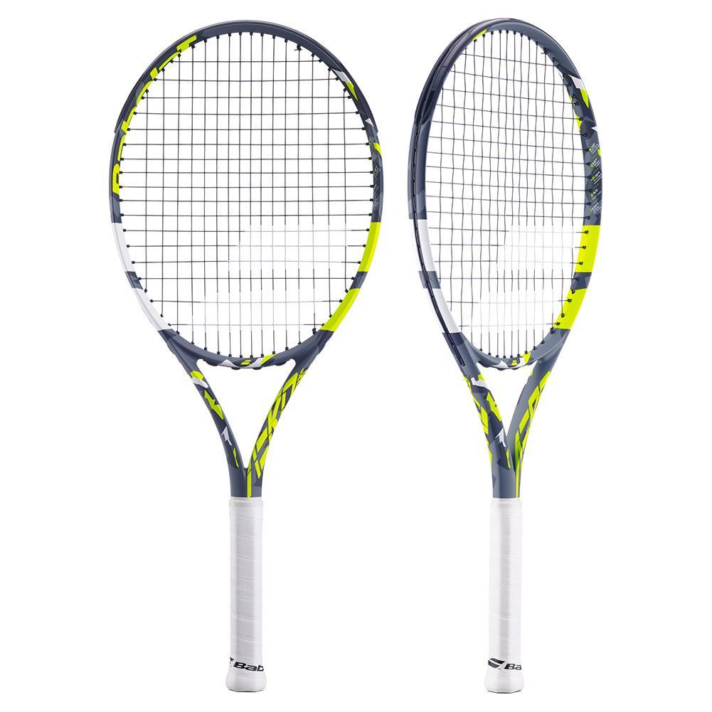 Aero Junior 26 Prestrung Tennis Racquet Grey and Yellow Racquets BABOLAT