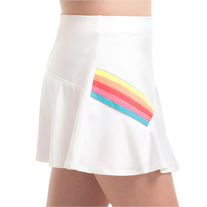 Girl's Prisma Stripe Tennis Skort Rainbow Girls Apparel LUCKY IN LOVE