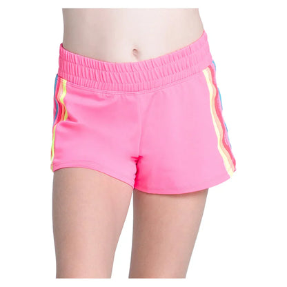Girls` Prisma Stripe Tennis Short Pink LUCKY IN LOVE 2XS
