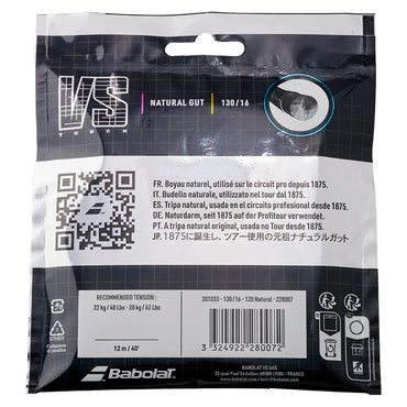 Touch VS 16g 150 Years Tennis String Natural BABOLAT