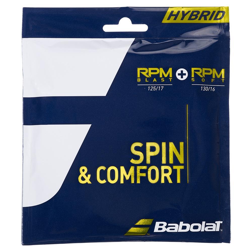 RPM Blast 17 + RPM Soft 16 Hybrid Tennis String Strings BABOLAT