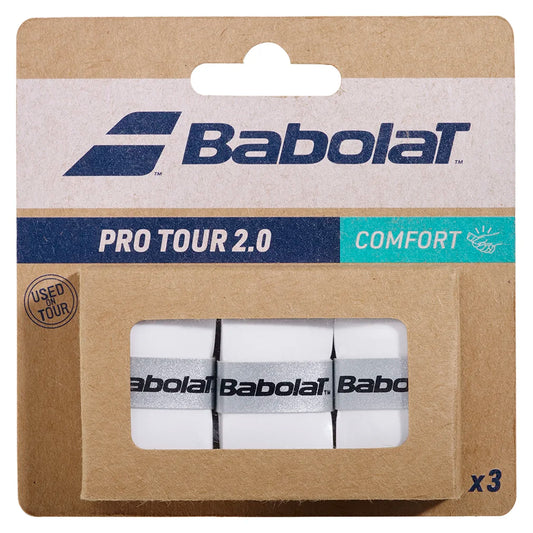 Pro Tour 2.0 3Pk Overgrips Grips BABOLAT White