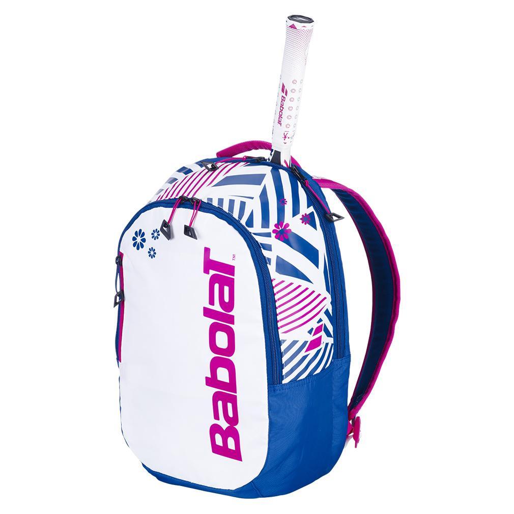 Kids' Tennis Backpack Blue and White Bags BABOLAT