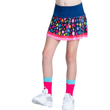 Girls` Lucky Me Pleated Tennis Skort Multicolor LUCKY IN LOVE