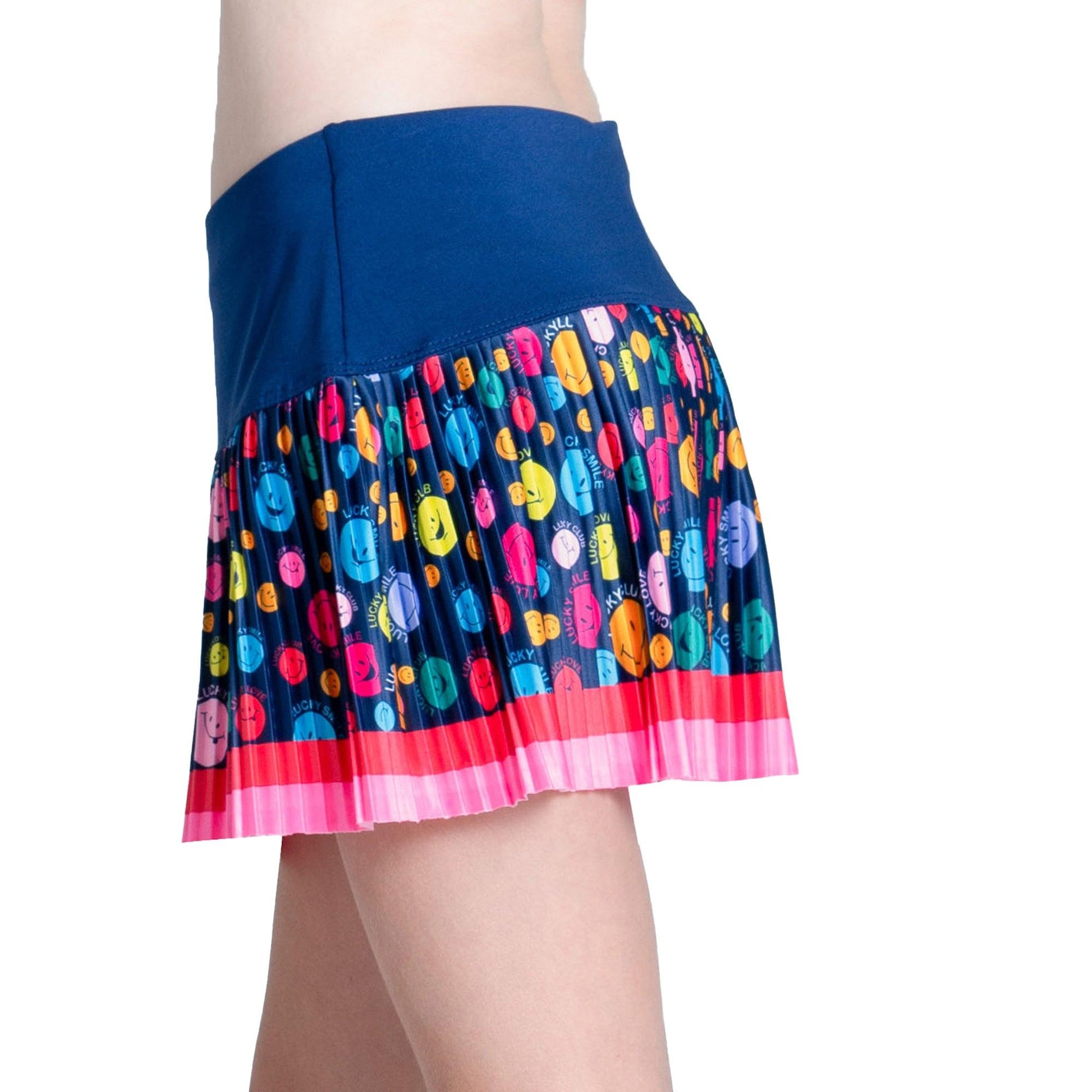 Girls` Lucky Me Pleated Tennis Skort Multicolor LUCKY IN LOVE