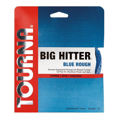 Big Hitter Blue Rough 16G Tennis String Strings TOURNA