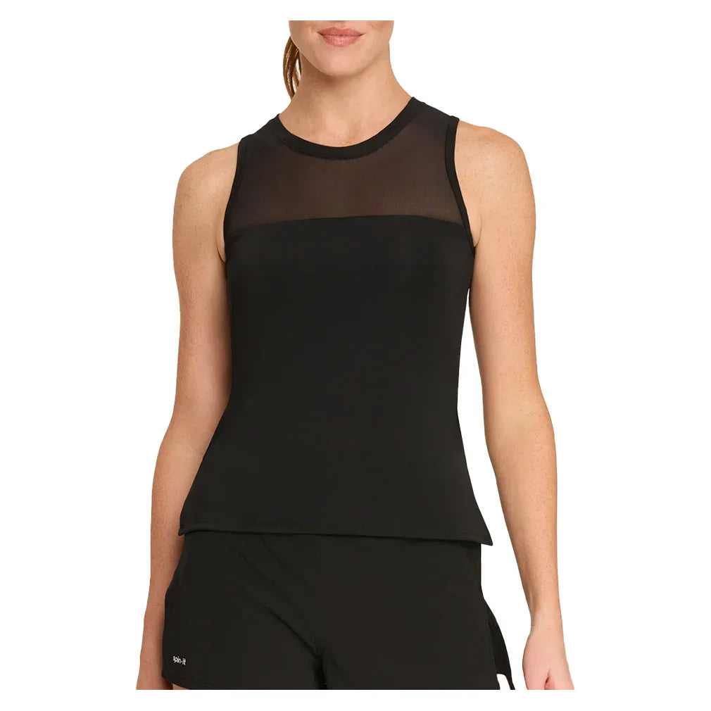 Women`s Jaedyn Tennis Tank with Bra SPIN-IT S 9009_ONYX