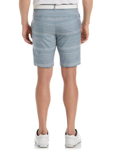 Big & Tall 9" Flat Front Stripe Golf Short