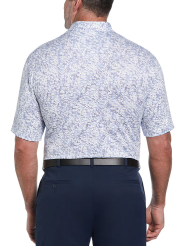 Big & Tall Clustered Geo Print Golf Polo