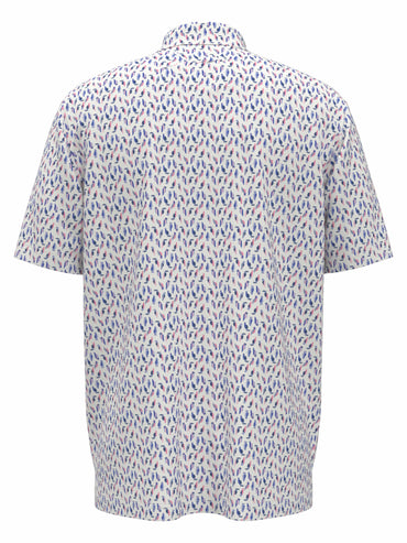 Big & Tall Day All Over Birdie Print Polo