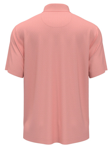 Big & Tall Jacquard 2 Color Geometric Golf Polo
