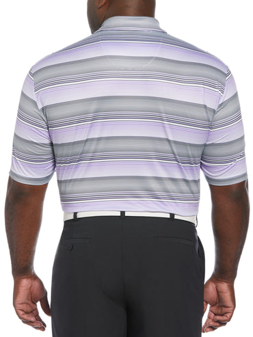 Big & Tall Linear Energy Print Golf Polo