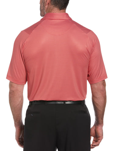 Big & Tall Printed Gingham Swing Tech Polo