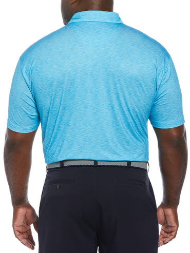 Big & Tall Short Sleeve Engineered Printed Block Polo Shirt