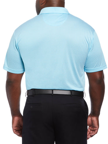Big & Tall Two-Color Jacquard Golf Polo