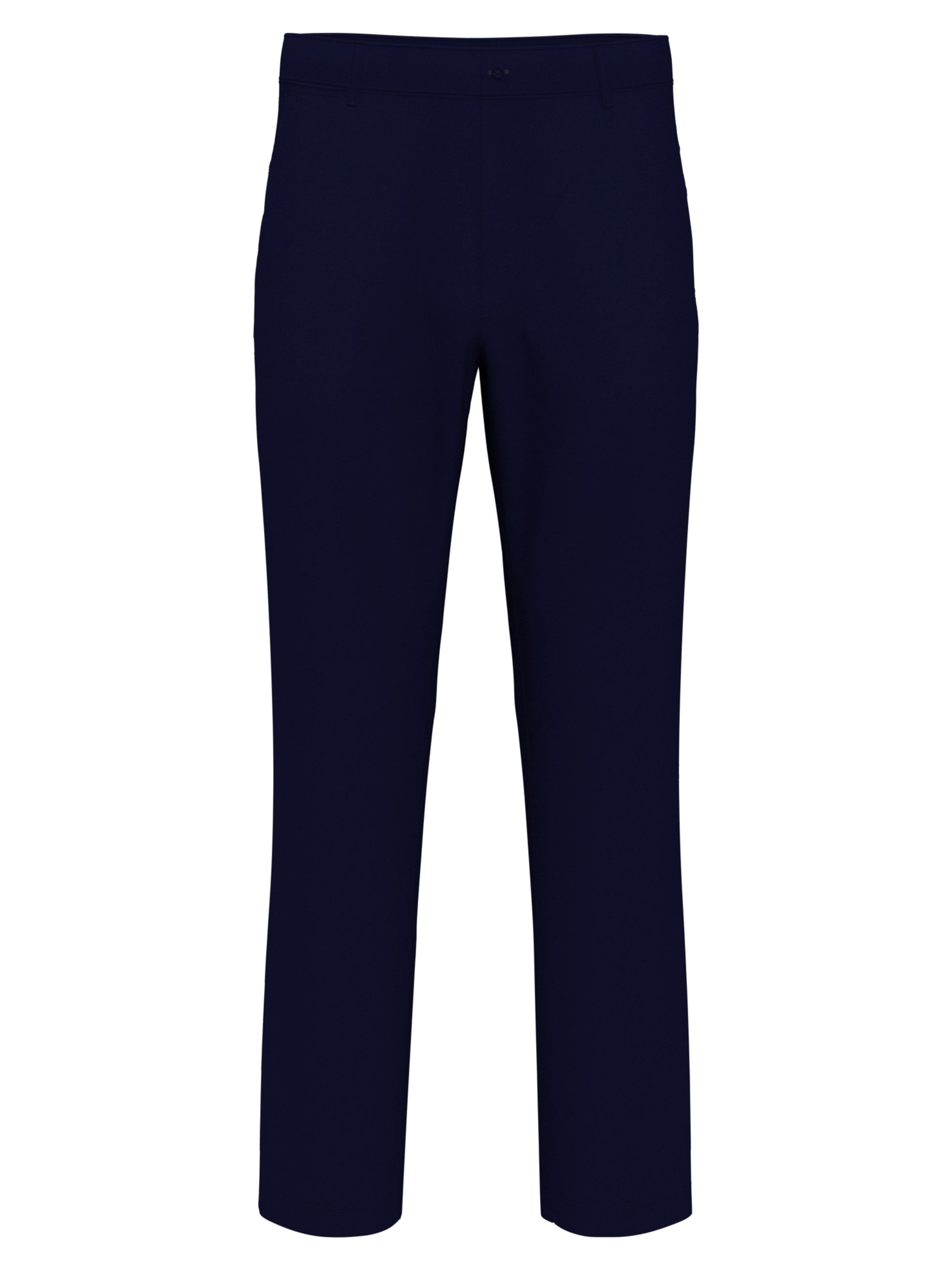 Flat Front Solid Golf Pant (Black Iris) 