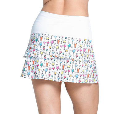 Women`s High Spirits Scallop 14 Inch Pickleball Skort Multicolor LUCKY IN LOVE