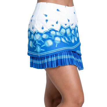 Women`s Electrify 14.5 Inch Pickleball Skort Multicolor LUCKY IN LOVE