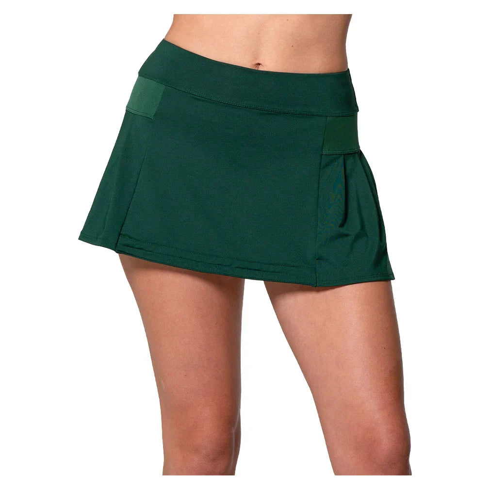 Women`s Team Feelin` Young Pleat Tennis Skort LUCKY IN LOVE XS 300_TM_GREEN