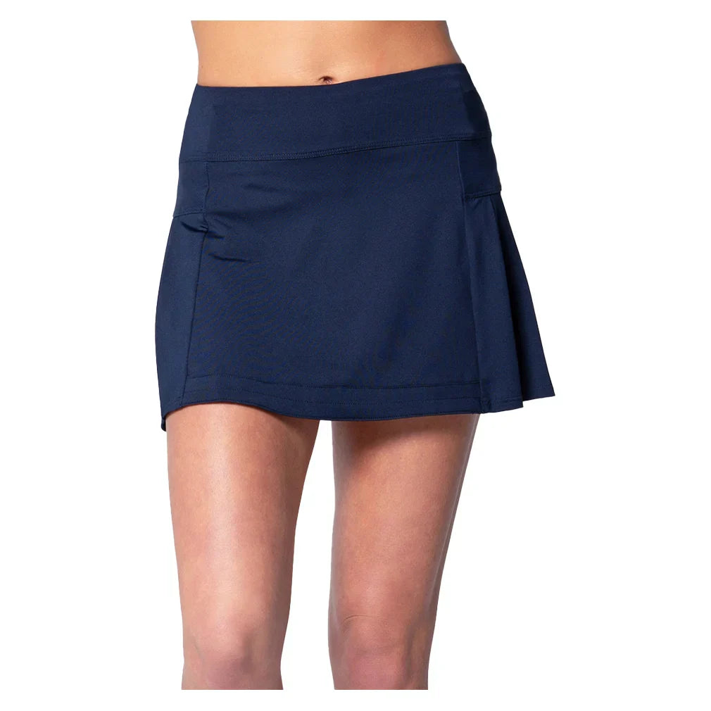 Women`s Team Feelin` Young Pleat Tennis Skort LUCKY IN LOVE XS 400_NAVY