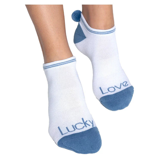 Women`s Sunset Spin Low Cut Tennis Socks Electric Blue LUCKY IN LOVE ONE_SIZE Blue