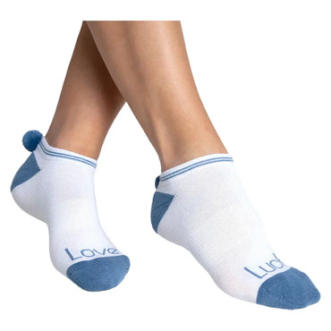 Women`s Sunset Spin Low Cut Tennis Socks Electric Blue LUCKY IN LOVE