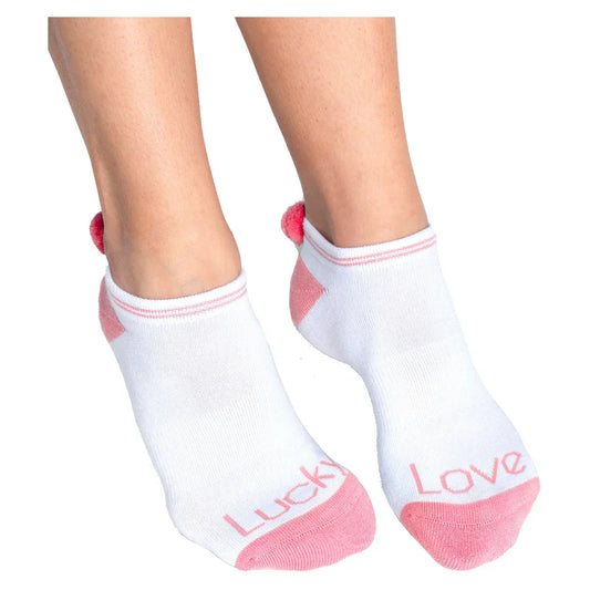 Women`s Sunset Spin Low Cut Tennis Socks Flamingo LUCKY IN LOVE ONE_SIZE Flamingo