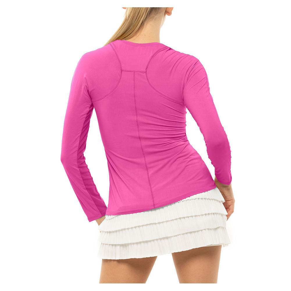 Women's LUV Breeze Long Sleeve Tennis Crew Womens Apparel LUCKY IN LOVE